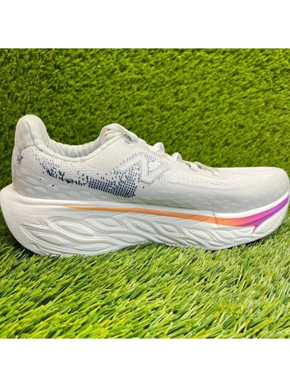 New Balance Fresh Foam x 1080v14 Womens Size 7D Gray Blue Running Shoes Sneakers